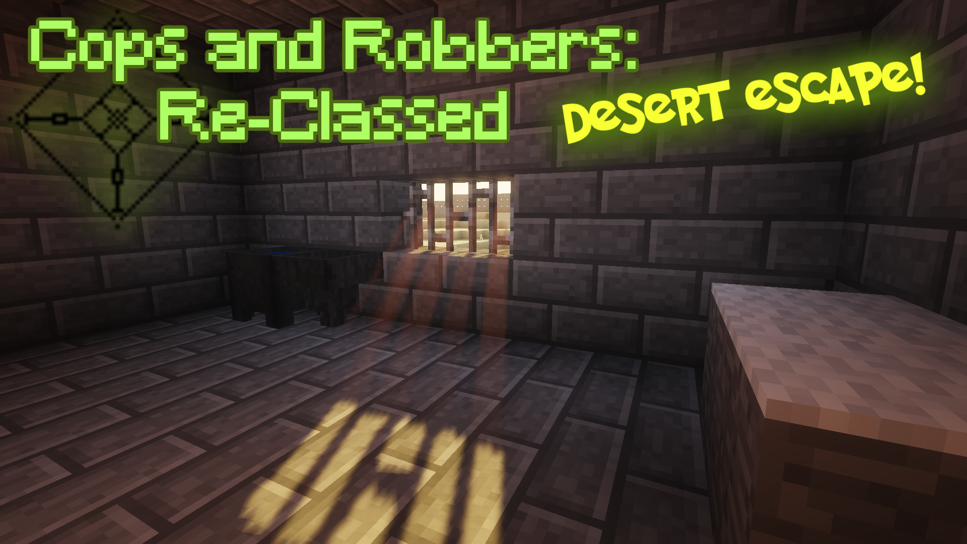 Download Cops and Robbers Re-classed: Desert Escape for Minecraft 1.13.2